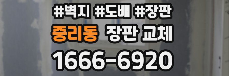 중리동 장판 교체