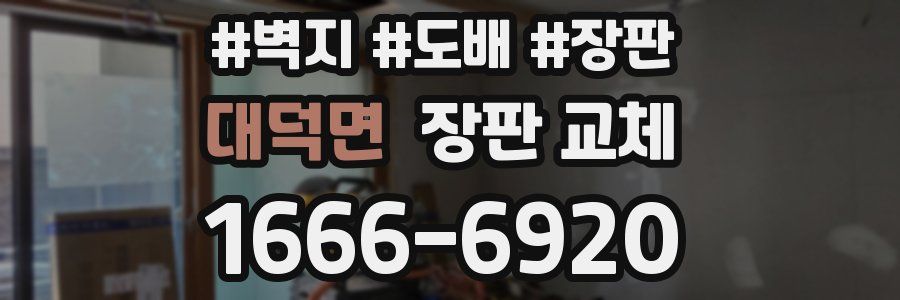 대덕면 장판 교체