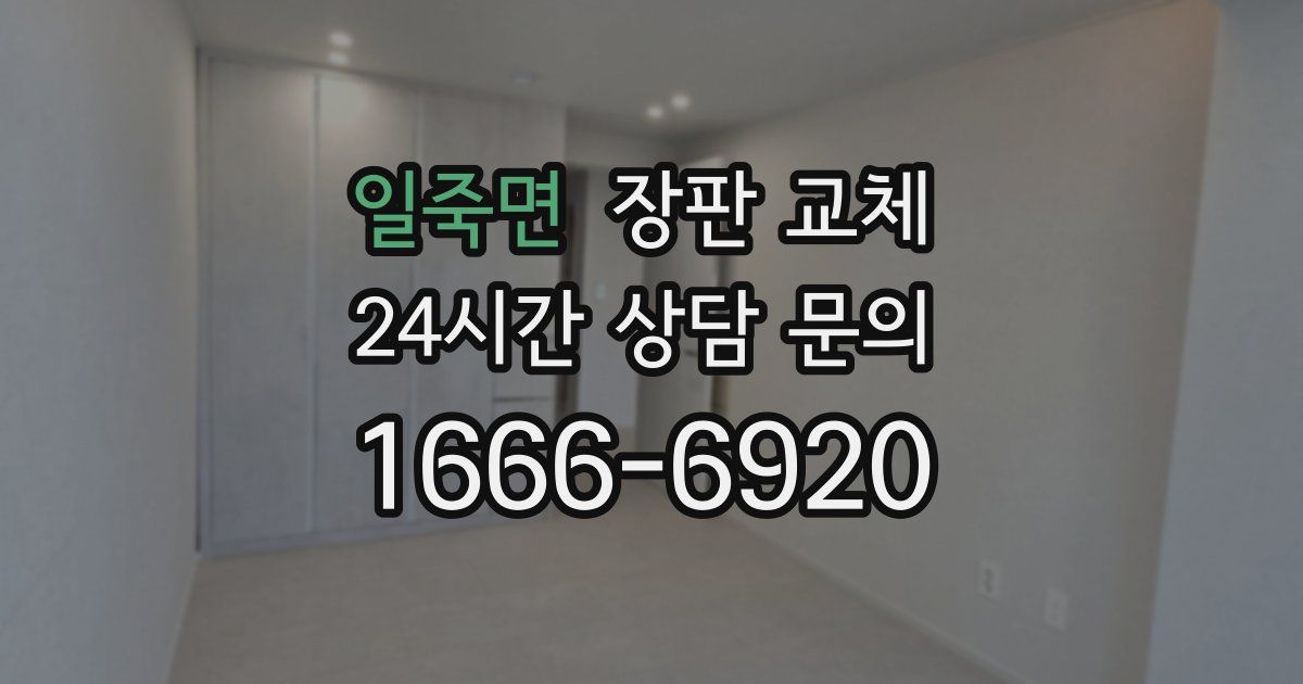 일죽면 장판 교체