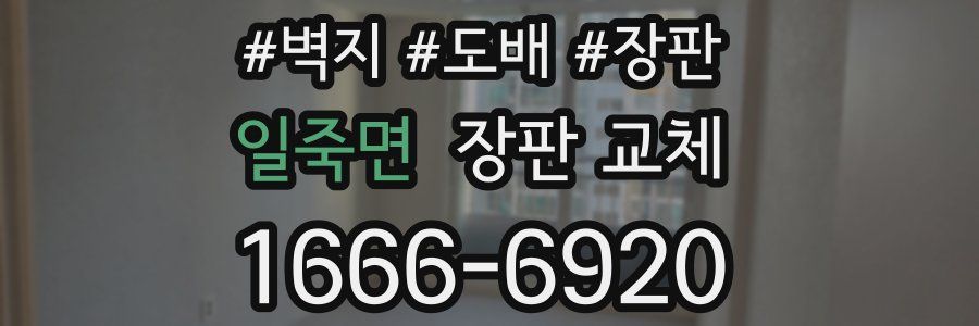 일죽면 장판 교체