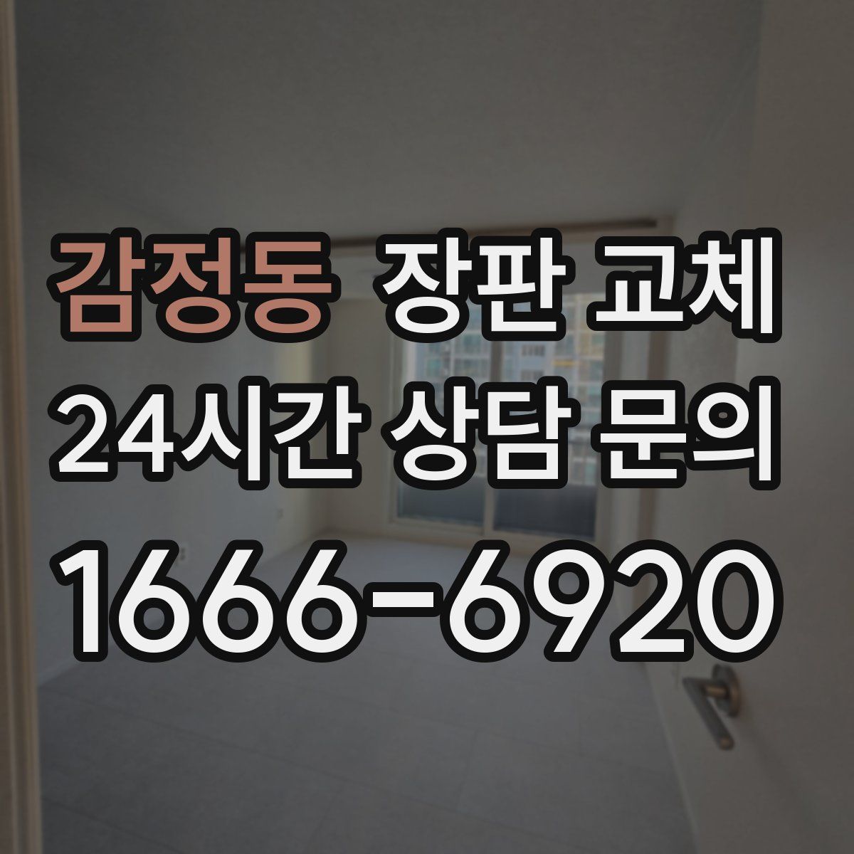 감정동 장판 교체