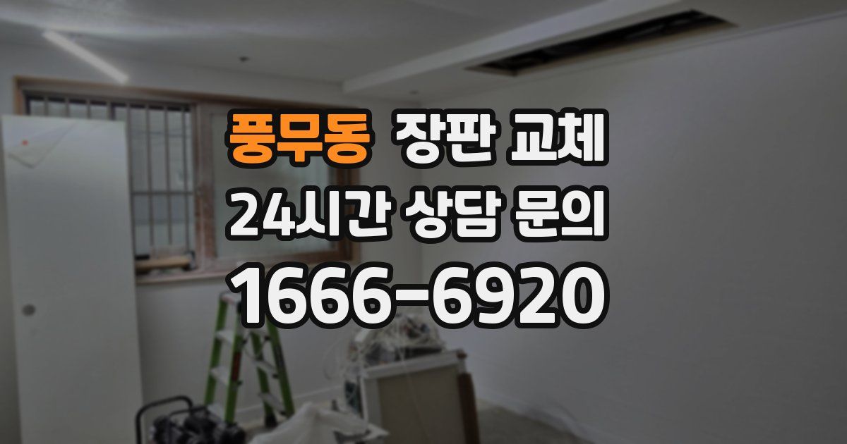 풍무동 장판 교체