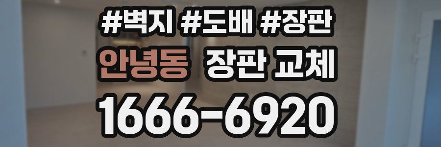 안녕동 장판 교체