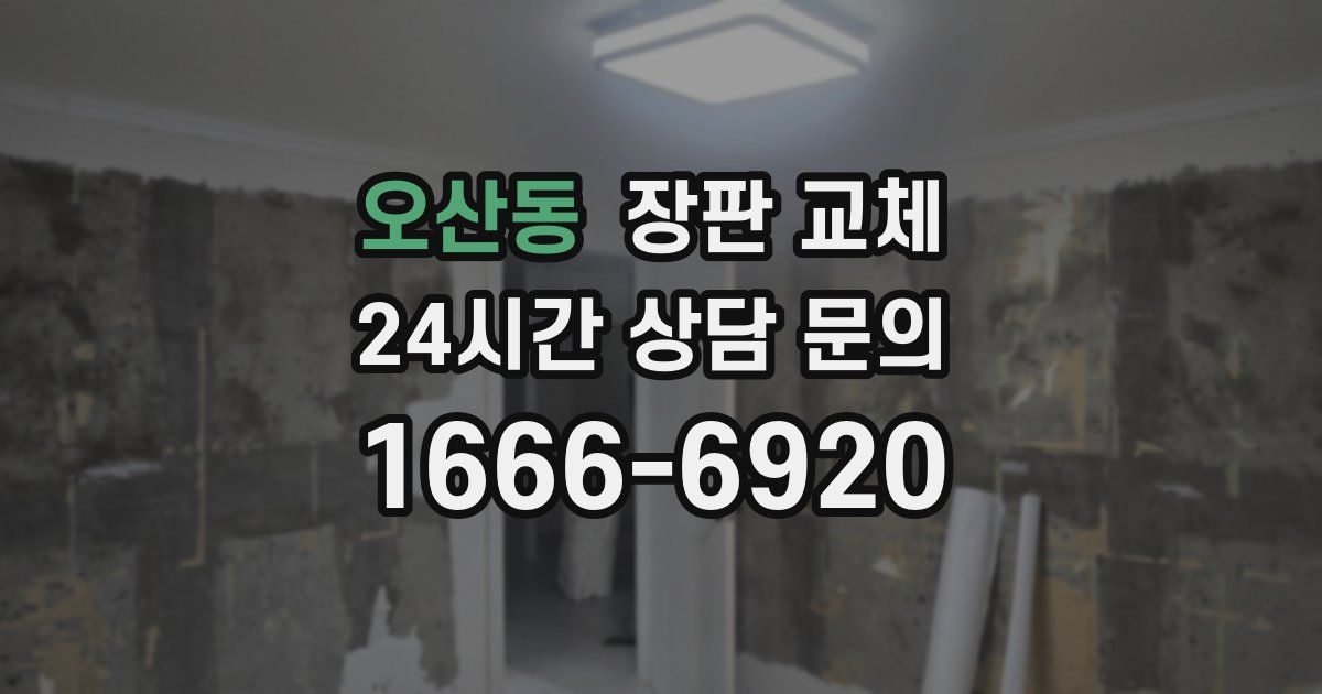 오산동 장판 교체