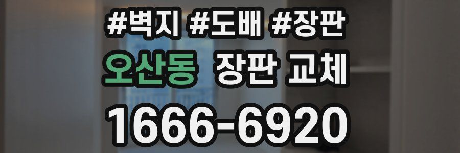 오산동 장판 교체