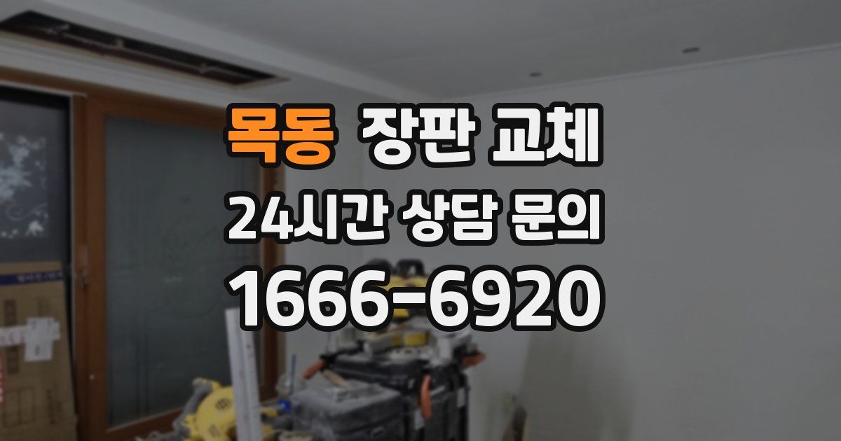 목동 장판 교체