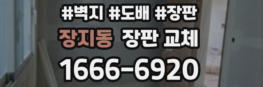 장지동 장판 교체