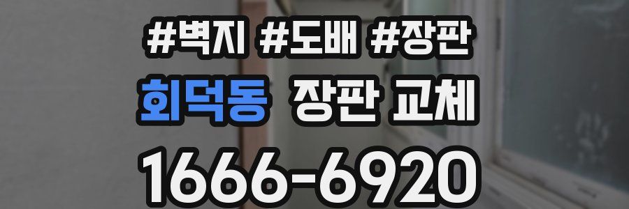 회덕동 장판 교체