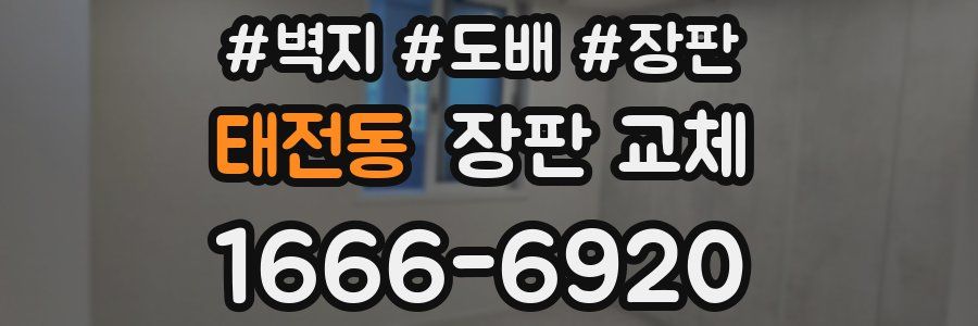 태전동 장판 교체
