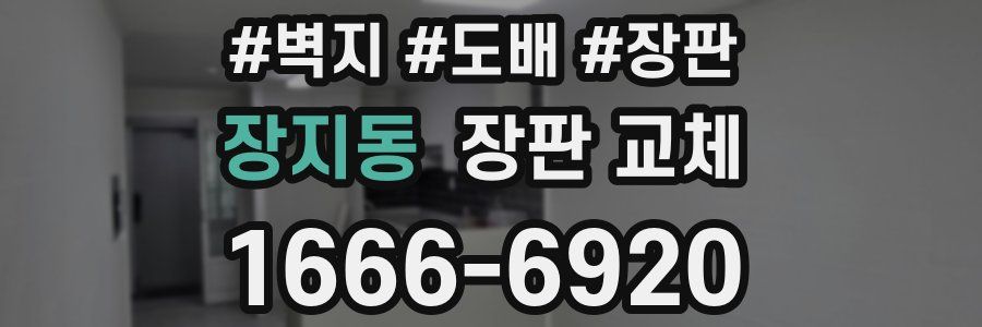 장지동 장판 교체
