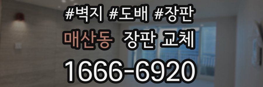 매산동 장판 교체