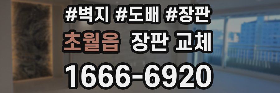 초월읍 장판 교체