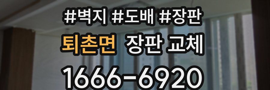 퇴촌면 장판 교체