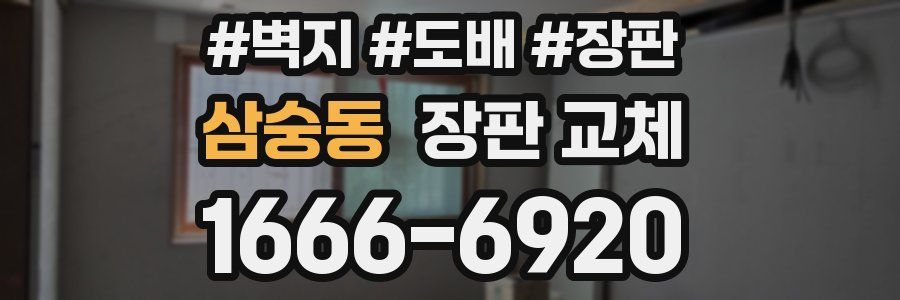 삼숭동 장판 교체