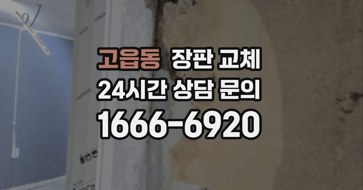 고읍동 장판 교체