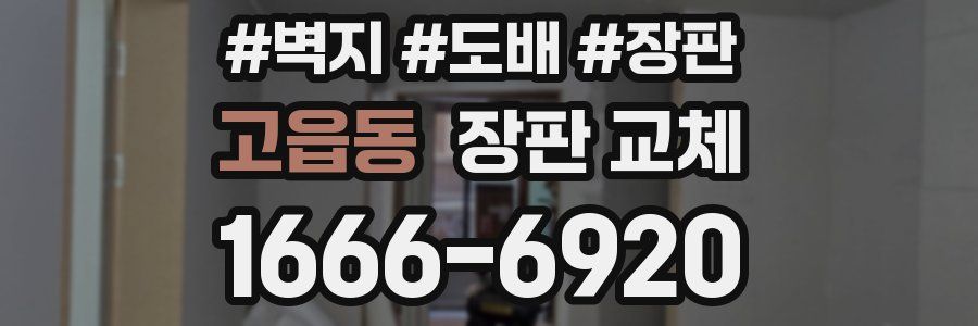 고읍동 장판 교체
