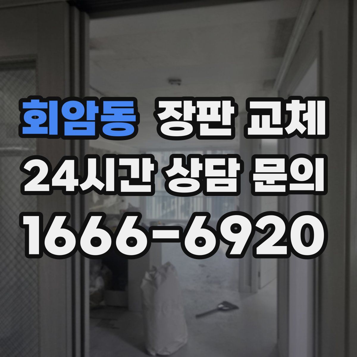 회암동 장판 교체