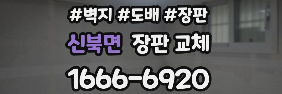 신북면 장판 교체