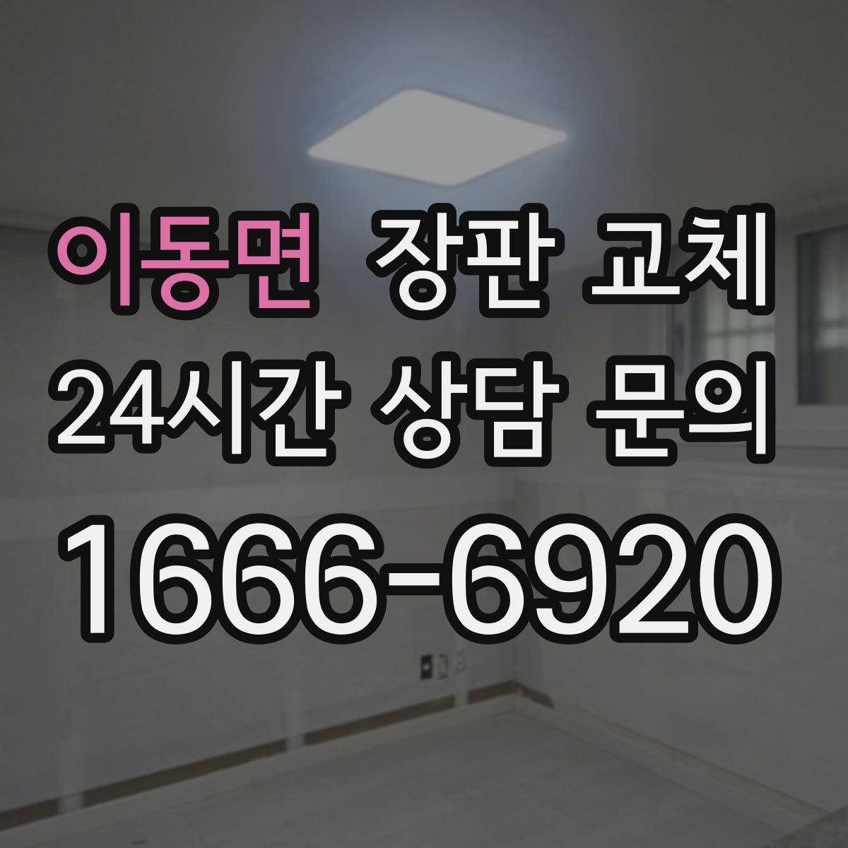 이동면 장판 교체