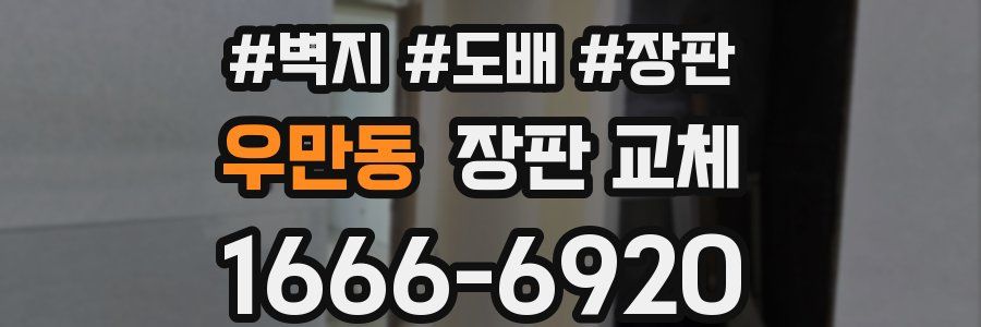 우만동 장판 교체