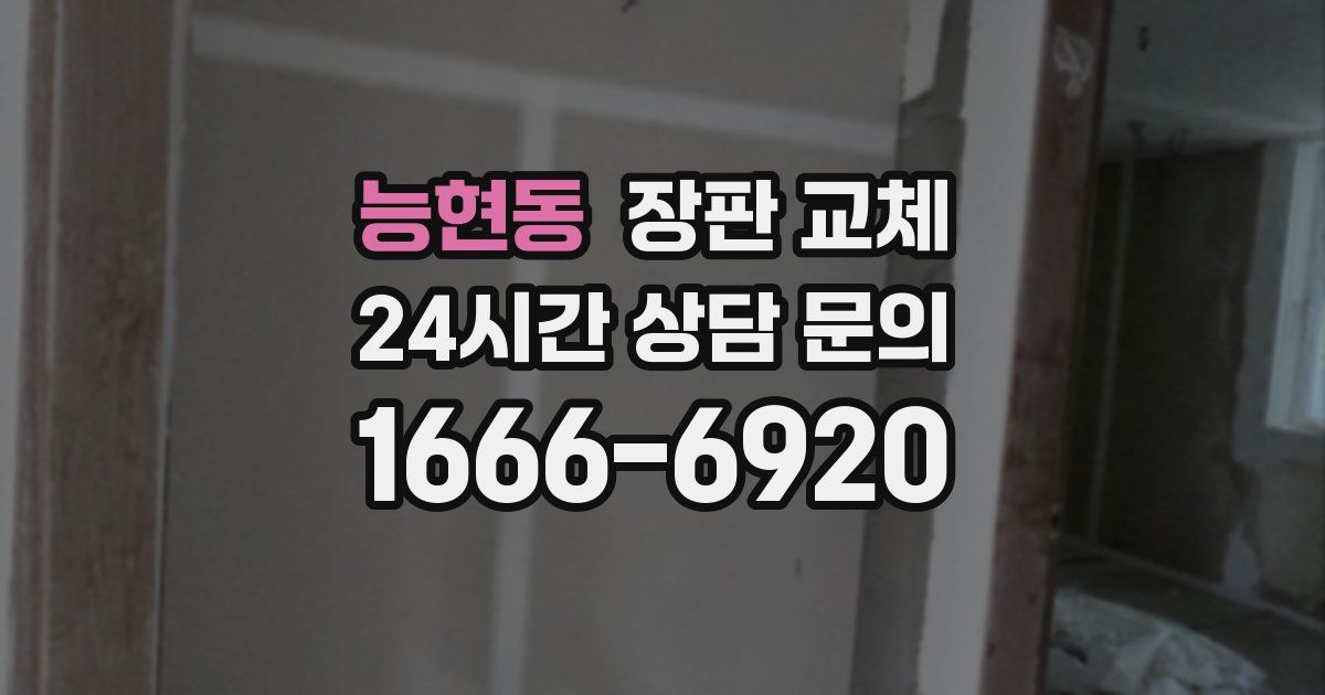 능현동 장판 교체