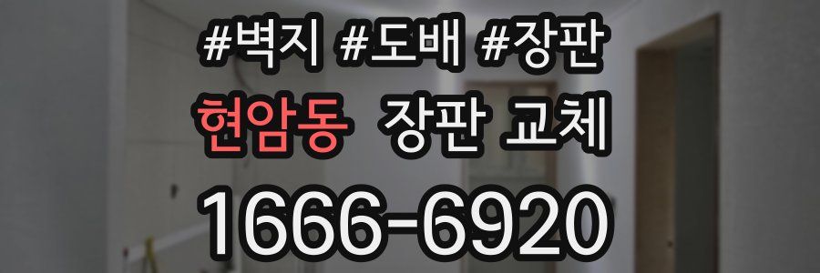 현암동 장판 교체