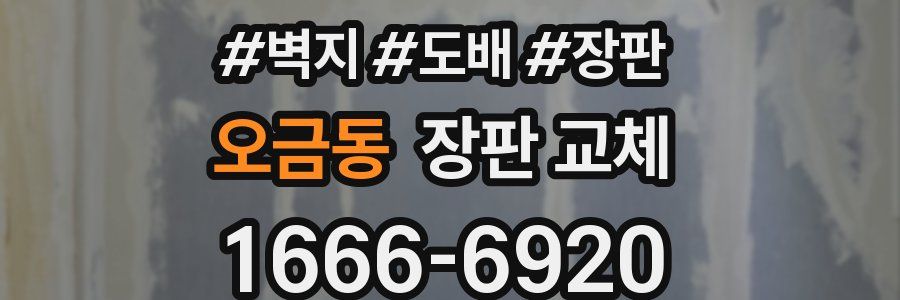 오금동 장판 교체