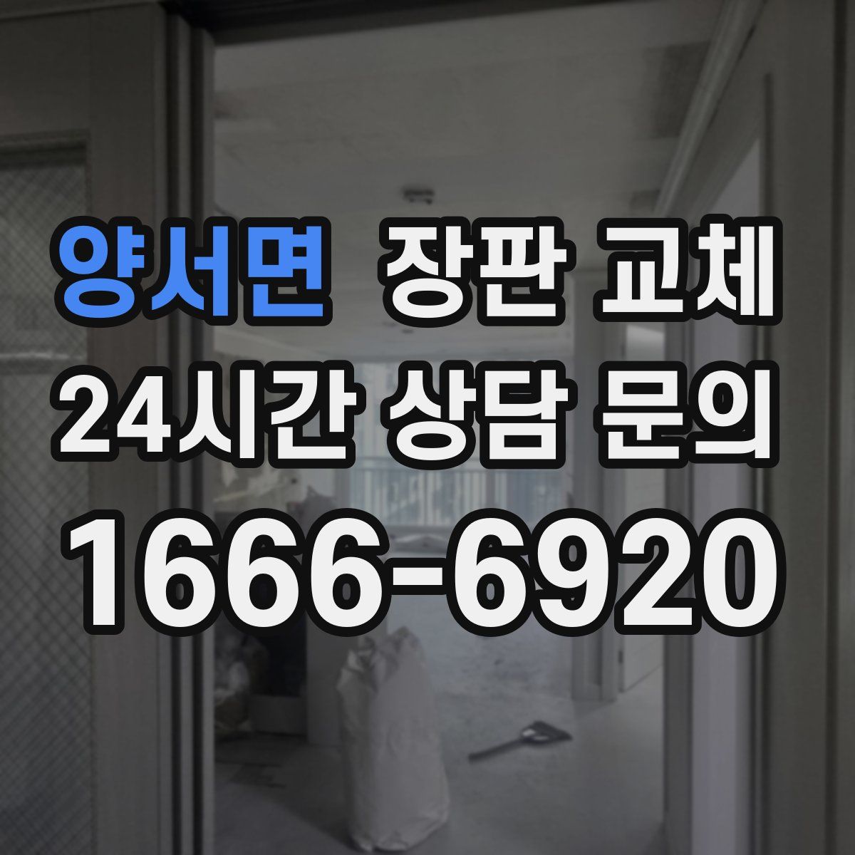 양서면 장판 교체