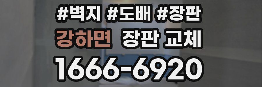 강하면 장판 교체