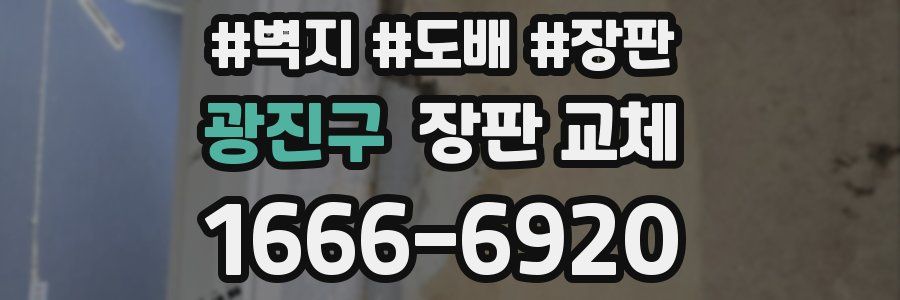 광진구 장판 교체