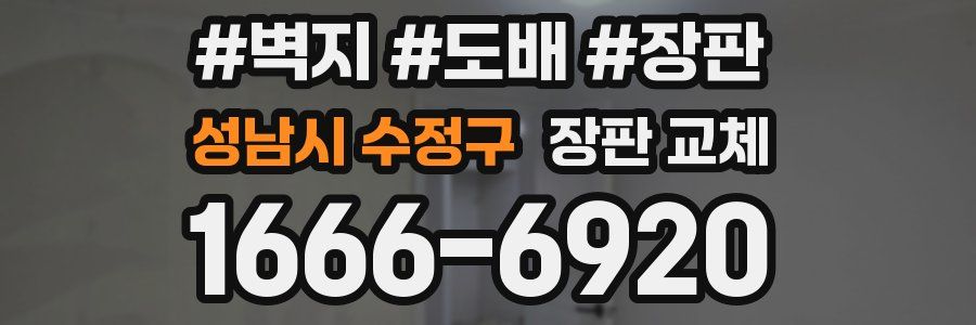 성남시 수정구 장판 교체