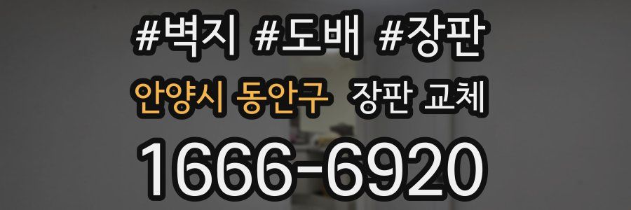 안양시 동안구 장판 교체