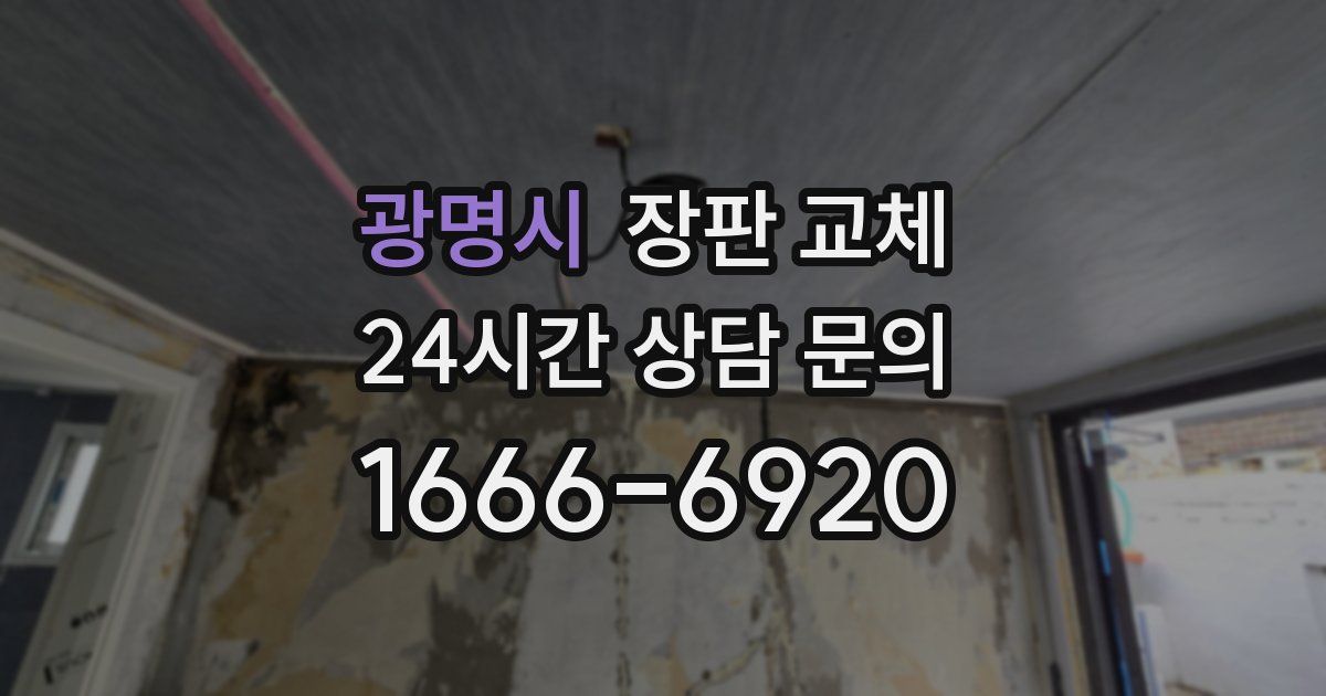 광명시 장판 교체