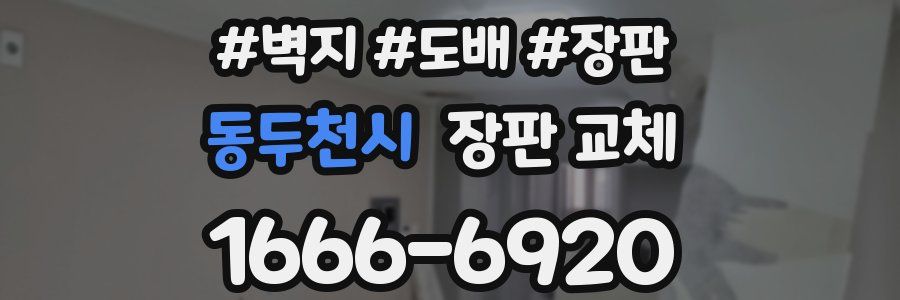 동두천시 장판 교체
