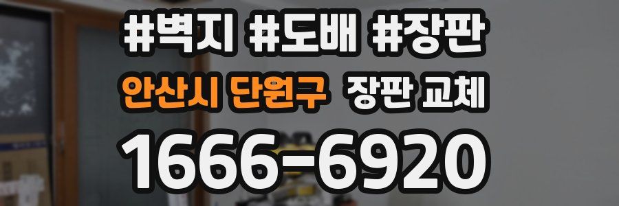 안산시 단원구 장판 교체