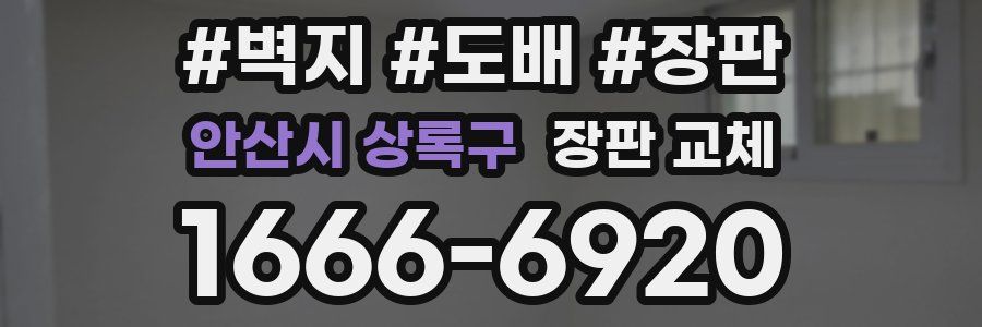 안산시 상록구 장판 교체