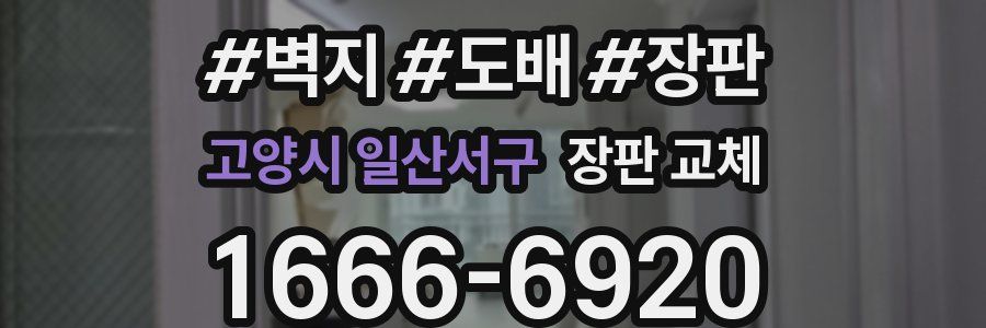 고양시 일산서구 장판 교체