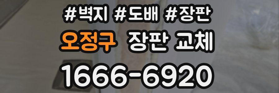 오정구 장판 교체