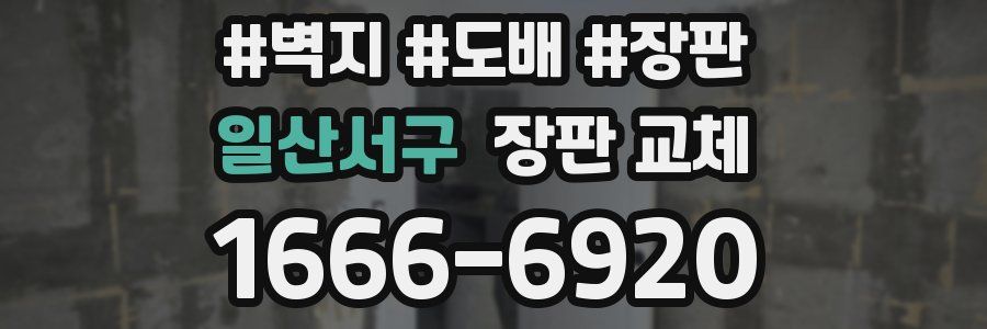 일산서구 장판 교체