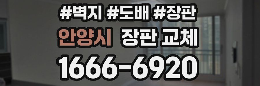 안양시 장판 교체