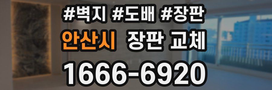 안산시 장판 교체