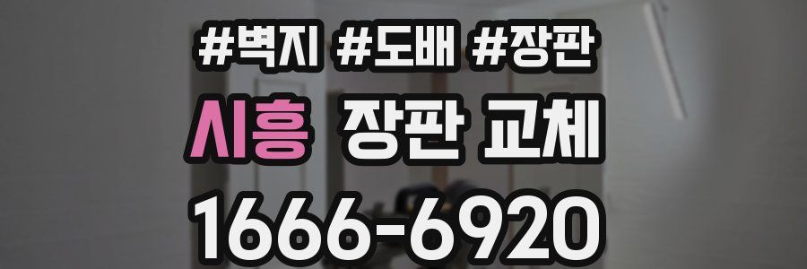 시흥 장판 교체