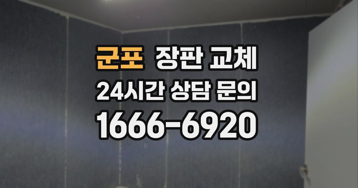 군포 장판 교체