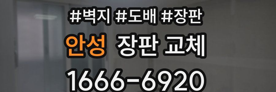 안성 장판 교체
