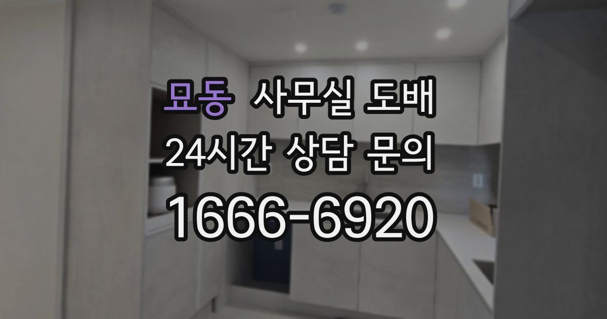 묘동 사무실 도배