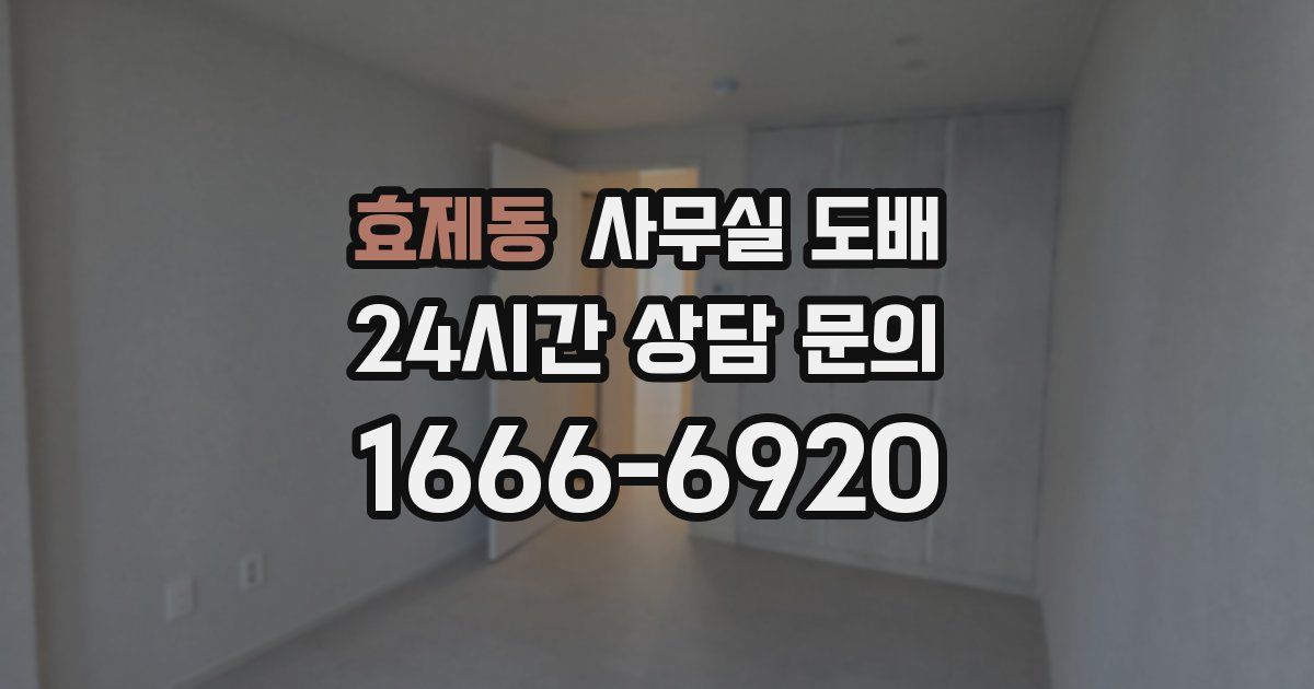 효제동 사무실 도배