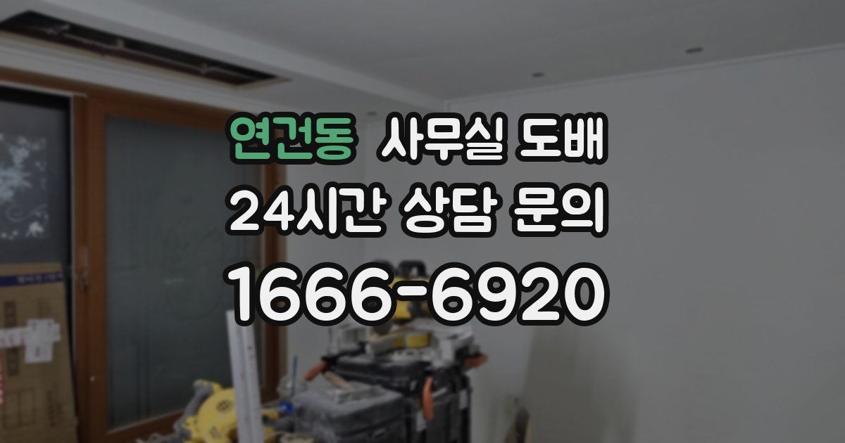 연건동 사무실 도배