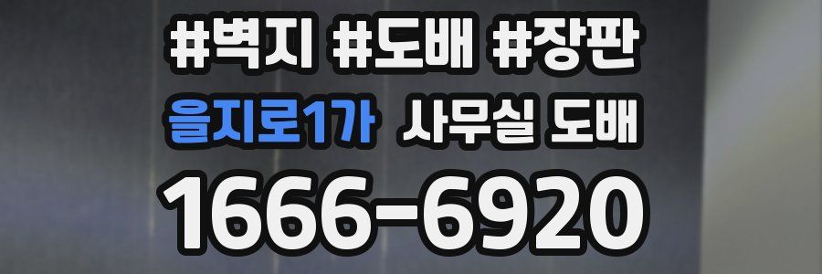 을지로1가 사무실 도배