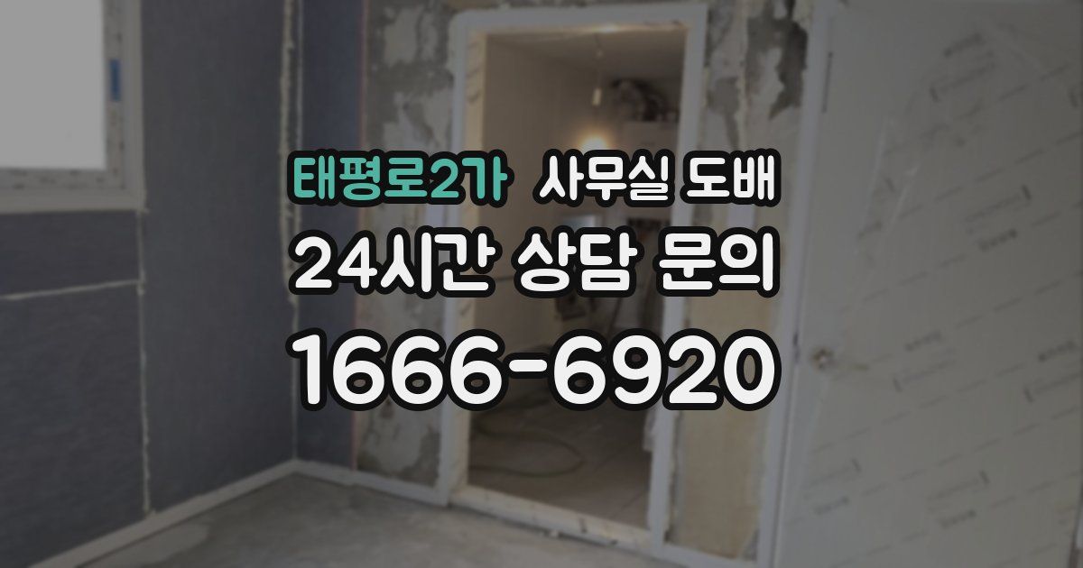태평로2가 사무실 도배