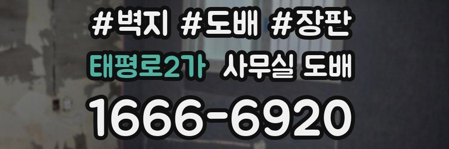 태평로2가 사무실 도배